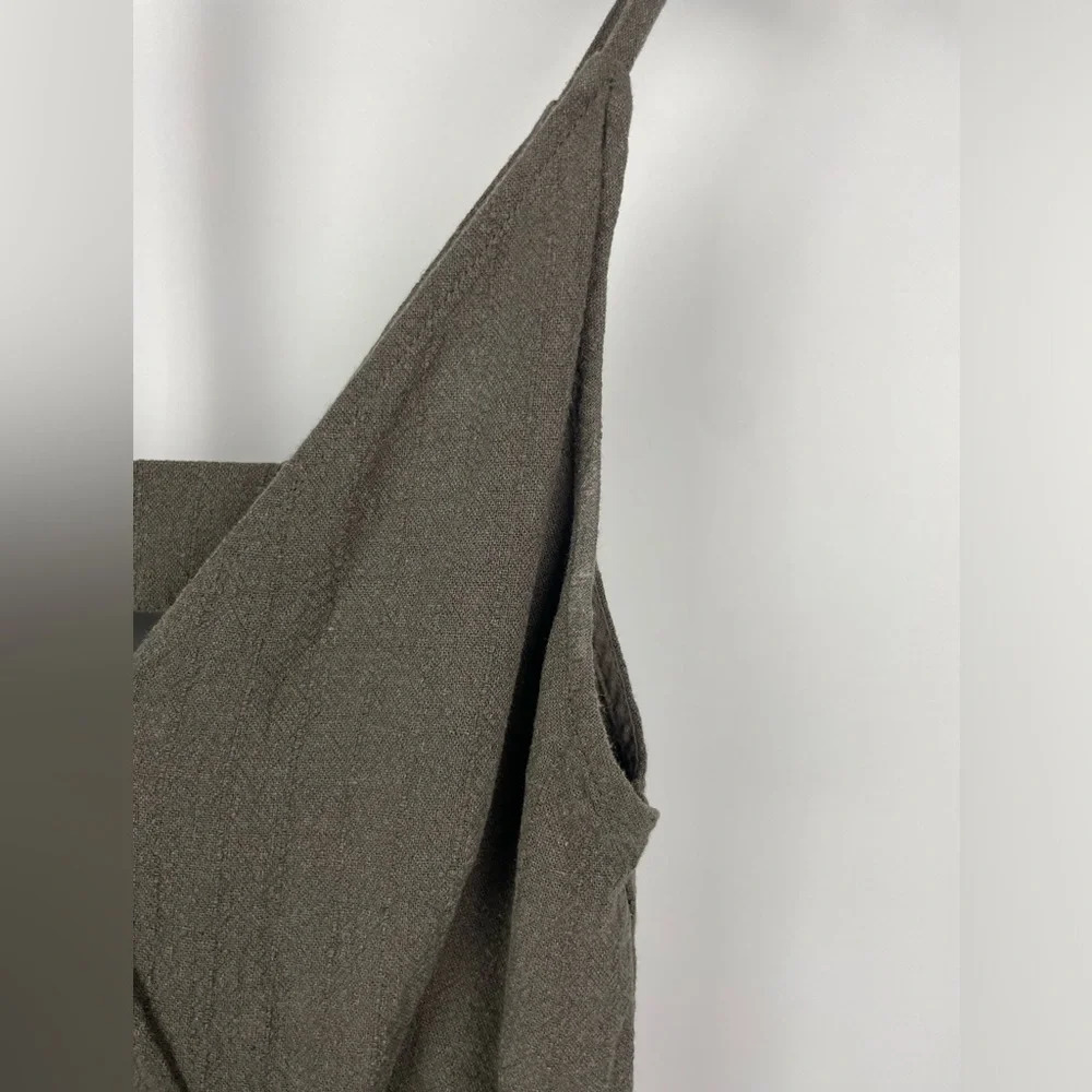 ASTR The Label Green Textured Cropped Wide Leg Jumpsuit - Picture 3 of 10